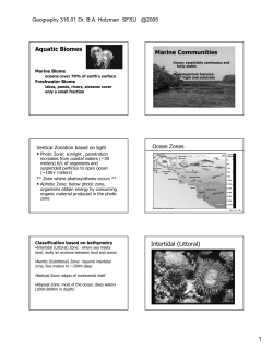Aquatic Biomes Marine Communities Intertidal (Littoral)