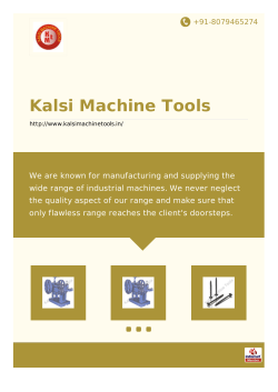 PDF - Kalsi Machine Tools