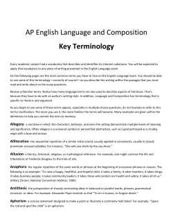 AP Language Terminology
