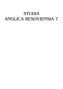 studia anglica resoviensia 7