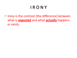 I R O N Y
