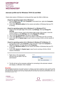 eduroam profile tool for Windows 7/8/10 32 and 64bit