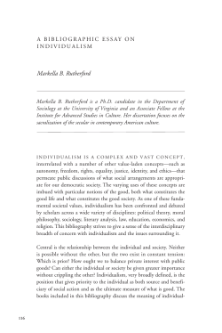 Markella B. Rutherford - Institute for Advanced Studies in Culture