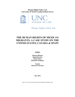 the human rights of mexican migrants: a case