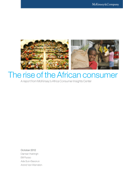 The rise of the African consumer