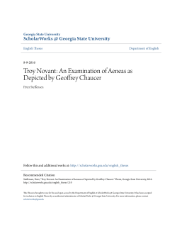 An Examination of Aeneas as Depicted by Geoffrey Chaucer