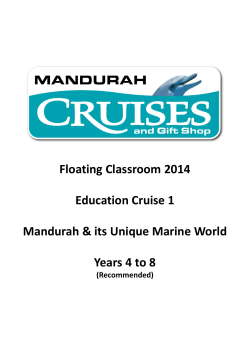 Mandurah and its Unique Marine World &ndash; Years 4 to 8