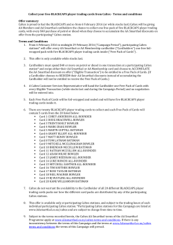 Collect your free BLACKCAPS player trading cards from Caltex