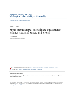 Simus inter Exempla - Washington University Open Scholarship
