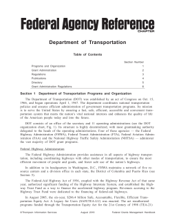 Department of Transportation