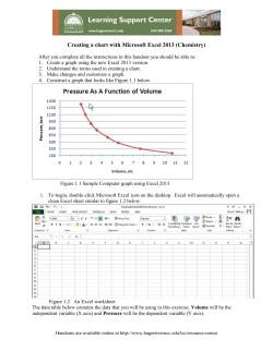 Creating a chart with Microsoft Excel 2013 (Chemistry)