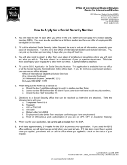 How to Apply for a Social Security Number
