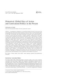 Protestival: Global Days of Action and Carnivalized