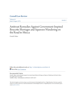 Antitrust Remedies Against Government