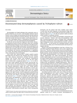 Disseminated deep dermatophytosis caused by Trichophyton rubrum
