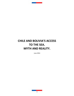 chile and bolivia`s access to the sea. myth and