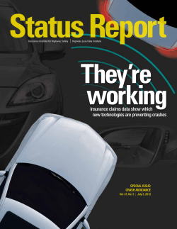 IIHS Status Report newsletter, Vol. 47, No. 5
