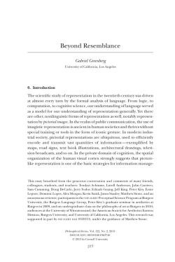 Beyond Resemblance - Gabriel Greenberg