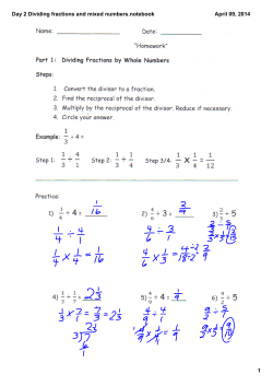 Day 2 Dividing fractions and mixed numbers.notebook