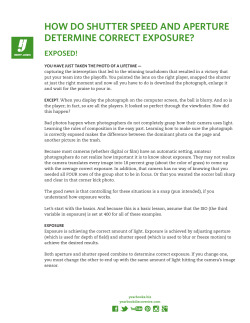 how do shutter speed and aperture determine correct exposure?