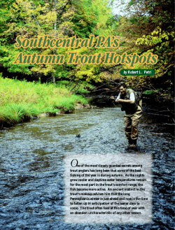 SC PA`s Autumn Trout Hotspots
