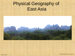 Physical Geography of East Asia