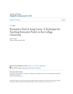 Romantics Find-A-Song Game: A Technique for Teaching Romantic
