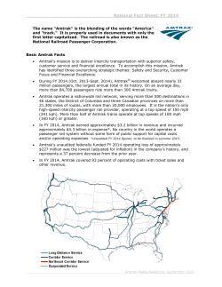 Amtrak National Fact Sheet