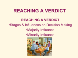 REACHING A VERDICT
