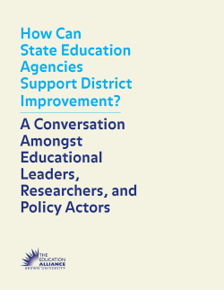 How Can State Education Agencies Support