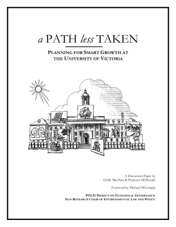 The Path Less Taken - POLIS Project on Ecological Governance