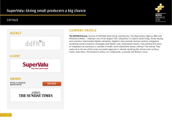 SuperValu: Giving small producers a big chance