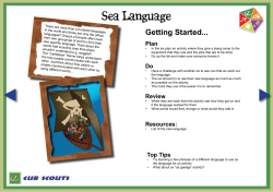 Caribbean - Sea Language