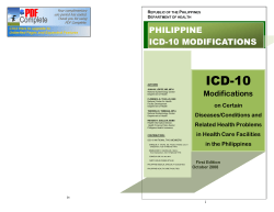 ICD-10 - Department of Health