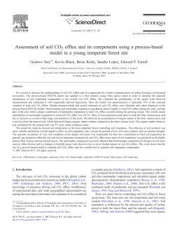Assessment of soil CO2 efflux and its components using a process