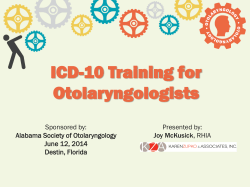 ICD-9 ICD-10 - Mississippi Society of Otolaryngology