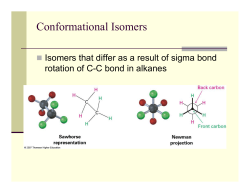 rotation of C-C bond in alkanes