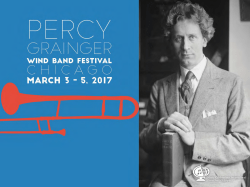 Festival Presentation - Percy Grainger Wind Band Festival