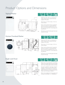 Product Options And Dimensions