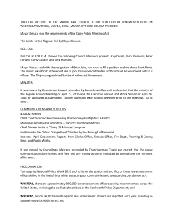 May 11, 2016 - Kenilworth Borough