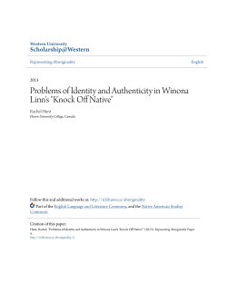 Knock Off Native - Scholarship@Western