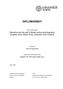 diplomarbeit - Martin Amis Web