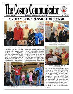OVER 4 MILLION PENNIES FOR COSMO!