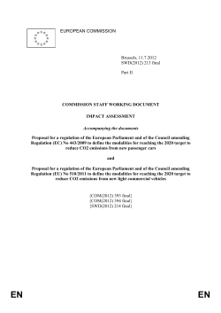 EUROPEAN COMMISSION Brussels, 11.7.2012 SWD - EUR-Lex