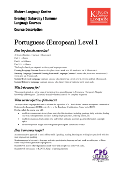 Portuguese (European) Level 1