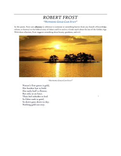 Frost - Nothing Gold Can Stay