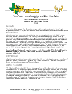 2017 Deer Contest Rules Only - Texas Trophy Hunters Association