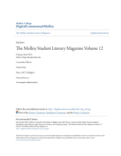 The Molloy Student Literary Magazine Volume 12