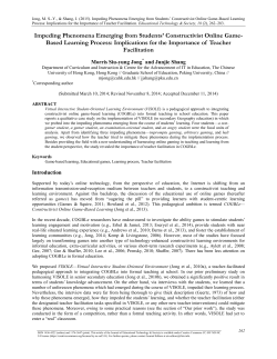 Impeding Phenomena Emerging from Students` Constructivist