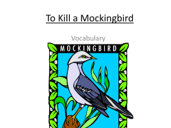 To Kill a Mockingbird